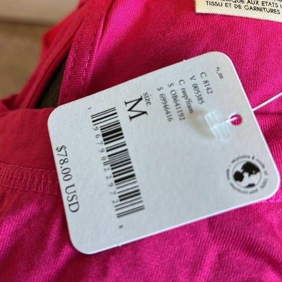 New Free People Morningside Top in Paradise Pink. size M - Picture 6 of 6